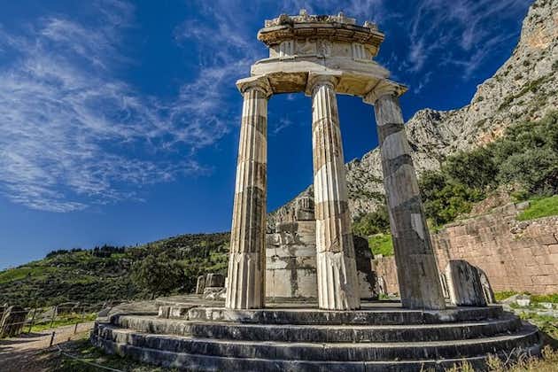 Exclusieve privétour naar Delphi Bezoek Delphi, Arachova, klooster Osios Loukas