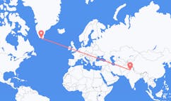 Flyg från Lahore, Pakistan till Qaqortoq, Grönland