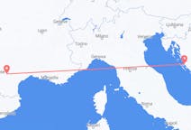 Vols depuis la ville de Zadar vers la ville de Castres