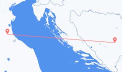 Lennot Sarajevosta, Bosnia ja Hertsegovina Forlille, Italia