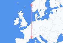 Loty z Marsylia, Francja do Bergen, Norwegia