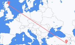 Flyg från Şırnak till Aberdeen