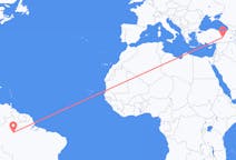 Flyreiser fra Manaus, Brasil til Elazig, Tyrkia
