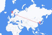 Flights from Busan, South Korea to Trondheim, Norway