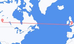 Flyrejser fra Lloydminster, Canada til Southampton, England