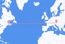 Flights from Fredericton, Canada to Graz, Austria