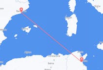 Flyg från Enfidha, Tunisien till Barcelona, Spanien
