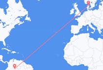 Flyrejser fra Mitú, Colombia til Aalborg, Danmark
