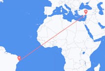 Flyreiser fra Maceió, Brasil til Adana, Tyrkia