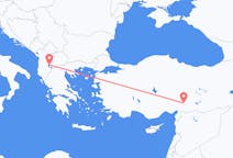 Flyg från Ohrid, Nordmakedonien till Kahramanmaraş, Turkiet