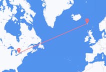 Flights from Toronto to Sørvágur