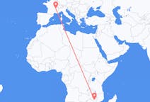 Flyreiser fra Tete, Mosambik til Lyon, Frankrike
