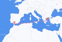 Vluchten van Gibraltar, Gibraltar naar Skyros, Griekenland
