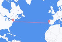 Vluchten van New York, Verenigde Staten naar Lissabon, Portugal