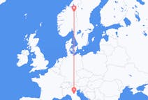 Flights from Røros, Norway to Bologna, Italy