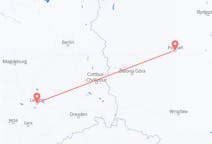Vluchten uit Poznań, Polen naar Leipzig, Duitsland