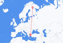 Flights from Kuusamo to Mykonos