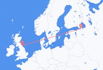 Flyrejser fra Sankt Petersborg, Rusland til Newcastle upon Tyne, England