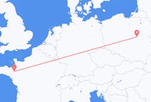 Flyreiser fra Rennes, Frankrike til Warszawa, Polen