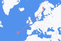 Vluchten van Skellefteå, Zweden naar Ponta Delgada, Portugal