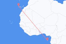 Flyrejser fra São Tomé, São Tomé og Príncipe til La Palma, São Tomé og Príncipe