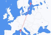 Flyrejser fra Ajaccio til Mariehamn