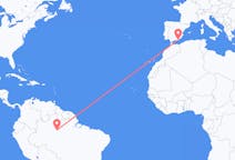 Flights from Manaus, Brazil to Almería, Spain