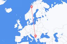 Flyreiser fra Hemavan, Sverige til Ohrid, Nord-Makedonia