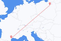 Flights from Béziers, France to Szymany, Szczytno County, Poland