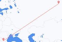 Flights from Kogalym, Russia to Plovdiv, Bulgaria