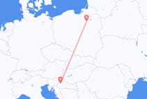 Flyg från Zagreb, Kroatien till Szymany, Szczytno län, Polen