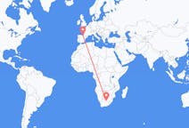 Flyg från Kimberley, Northern Cape, Sydafrika till Bilbao, Spanien