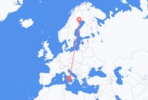Flyreiser fra Skellefteå, Sverige til Palermo, Italia