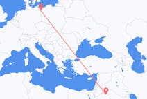 Flyreiser fra Al Jawf-regionen, Saudi-Arabia til Szczecin, Polen