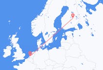 オランダのロッテルダムからから、フィンランドのクオピオまでのフライト