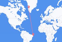 出发地 巴西累西腓目的地 格陵兰坎格鲁斯苏克的航班