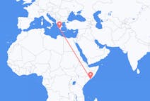 Flights from Mogadishu to Kalamata