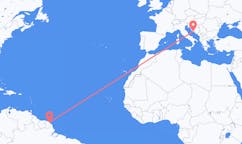 Flights from Cayenne, France to Split, Croatia