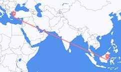 Flyreiser fra Balikpapan, Indonesia til Kos, Hellas