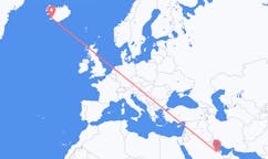 Loty z Al-Hufuf, Arabia Saudyjska do Reykjaviku, Islandia