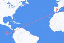 Flyg från Baltra Island, Ecuador till Granada, Nicaragua, Spanien