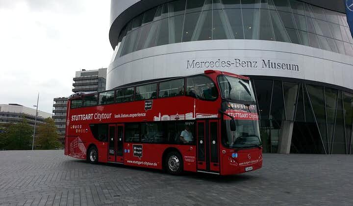 Visite de la ville à arrêts multiples à Stuttgart dans un bus à impériale