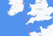 Vluchten van Brest, Frankrijk naar Dublin, Ierland