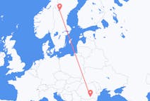 Flyreiser fra Östersund, Sverige til București, Romania