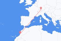 Flyg från Agadir, Marocko till Friedrichshafen, Tyskland