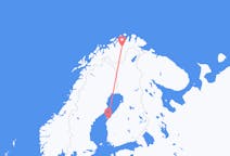 Vluchten van lakselv, Noorwegen naar Vaasa, Finland