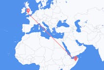 出发地 索马里出发地 加罗前往英格兰的布里斯托尔的航班
