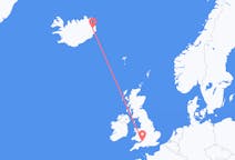Flyreiser fra Bristol, England til Egilsstaðir, Island