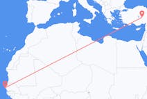 Flug frá Dakar til Nevşehir