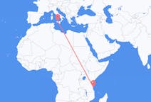 Flights from Mafia Island, Tanzania to Palermo, Italy